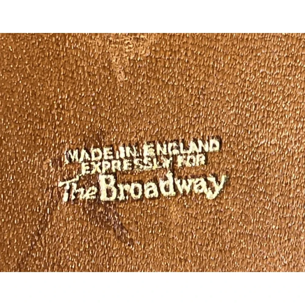 Vintage The Broadway Shoe Care Kit Made in England Original Brushes Leather Box